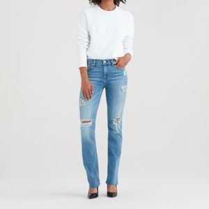 7 For All Mankind Dylan Distressed Raw Hem Jeans